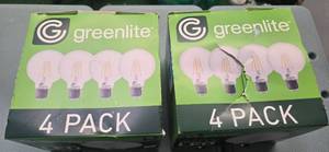 lot 19 image: A lot of 2pks of 8 pieces Greenlite Light Bulbs ( NEW)