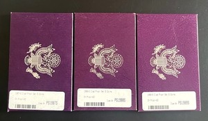 lot 21 image: Sealed U.S. Mint Clad Proof Coin Sets - 1987-S  1988-S  1989-S