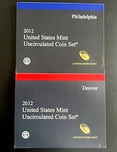lot 30 image: U.S. Mint 2012 Uncirculated Coin Set (28 Coins)