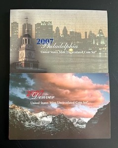 lot 32 image: U.S. Mint 2007 Uncirculated Coin Set (28 Coins)