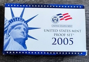 lot 58 image: 2005 U.S. Mint Proof Set with COA