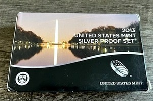 lot 59 image: 2013-S U.S. Mint Silver (90%) Proof Set with COA