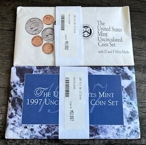 lot 69 image: U.S. Mint Uncirculated Coin Sets - 1992 & 1997