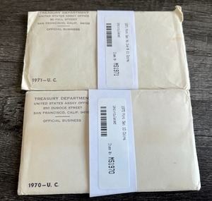 lot 72 image: U.S. Mint Uncirculated Coin Sets - 1970 & 1971