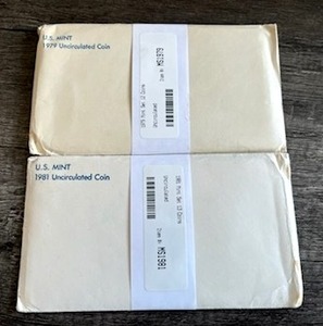 lot 76 image: 1979 & 1981 U.S. Mint Uncirculated Coin Sets