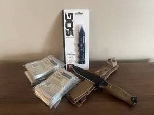 lot 44 image: SOG Knife and Lot