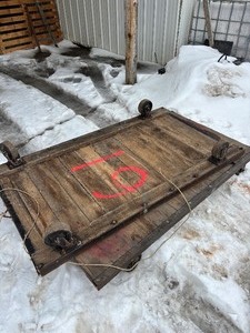 lot 46 image: heavy warehouse or shop cart