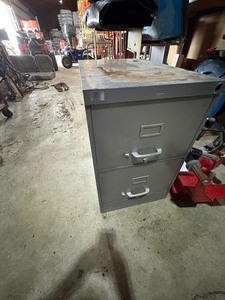 lot 13 image: 2 drawer file cab over sized