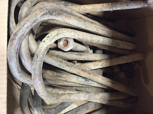 lot 91 image: Box of Big U-Bolts