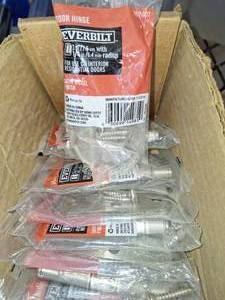 lot 16 image: 18 satin nickel door hinges