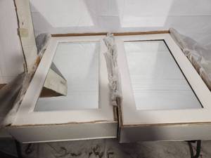 lot 61 image: 2- 18x30 white medicine cabinets