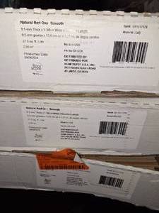 lot 91 image: 3 boxes natural red oak click engineered hardwood flooring