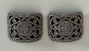 lot 12 image: Lot of 2 Marcasite Shoe Clips - Made in France