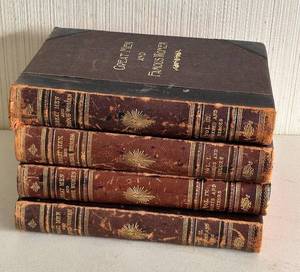 lot 35 image: Selmar Hess Great Men &amp Famous Women 4-Volume Set Vols I-IV 1894 Edited by Charles F. Horne Leather Books