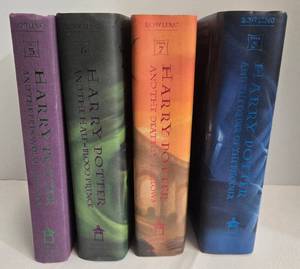 lot 84 image: 4 Harry Potter First Editions - Years 3, 5, 6, 7