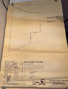 lot 182 image: Brown Land Company Indian Mound Blue Prints 22 x 36 in