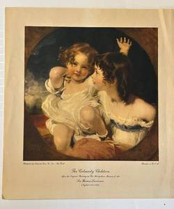 lot 187 image: The Calmaday Children Print - After Sir Thomas Lawrence - 11 x 12 in - Edward Gross Co., Inc.