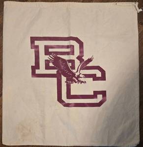 lot 200 image: Boston College Laundry Bag - Vintage BC Eagle Logo