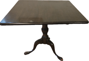 lot 114 image: Antique Mahogany Tilt-Top Pedestal Table