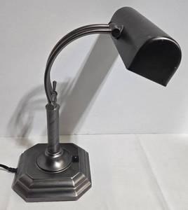 Stylish OTT-LITE Brushed Nickel Desk Lamp - Adjustable Neck