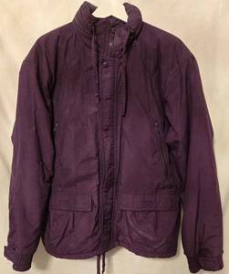 lot 223 image: L.L.Bean Hooded Lined Jacket - Womens Medium, Vintage Purple