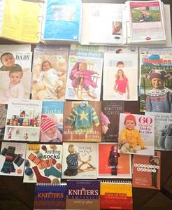 lot 227 image: Large Lot of Knitting Books & Booklets - Baby & Kids Patterns Collection
