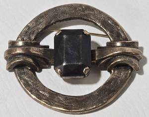 lot 231 image: Les Bernard Mixed Metal Brutalist Brooch Circa 1970