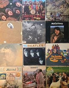 lot 247 image: 12 Vintage Vinyl Records - The Beatles, Paul McCartney, John Lennon, The Beach Boys, Woodstock