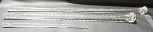 lot 257 image: Lot of 3 Glass Rods of Varying Lengths - Signed