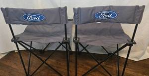 lot 263 image: FORD Truck Canvas Portable Outdoor Chairs & Carrying Bag - 2-Pack