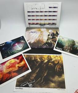 lot 268 image: Aion 2009 Calendar & Kekai Kotaki Art Prints (Lot of 6) Including one Signed Art Piece
