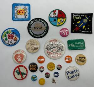 lot 269 image: Pinbacks & Patches - Vintage Collection 1940s-1990s