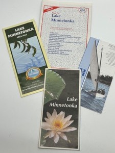Vintage & Modern Lake Minnetonka Maps (Lot of 4)
