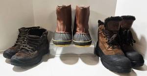 Mens OLANG, Duck Commander & Merrill Boots (Lot of 3)