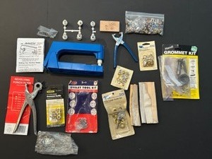 lot 369 image: Vintage Tools Handi Grommet Kit & Eyelet Tool Kit with Pliers & A Bedazzler Kit