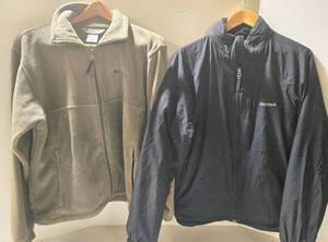lot 377 image: Mens Columbia Fleece Jacket & Marmot Lightweight Jacket - Mediums