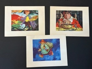 lot 384 image: Thorton Utz - Set of 3 Lithographs The Sandman, Jack Frost & Jack and the Bean Stalk
