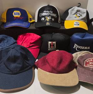 Stanley Cup Champions, NAPA Racing Cup & Other Logo Baseball Caps (Lot of 11)