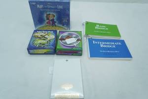lot 105 image: NEW Games, score pad, Bridge Instructions