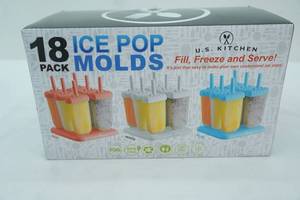 lot 267 image: NEW Ice Pop Molds. 18 pack