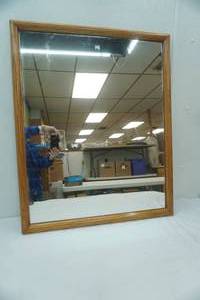 lot 305 image: Wooden Framed Mirror 32x 26