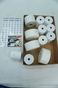 lot 331 image: Rolls of Labels and Thermal Receipt Paper Rolls