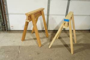 lot 346 image: Heavy-Duty 2x4 Saw Horses