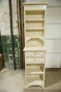lot 368 image: 2 Piece Hutch Cabinet. 18x 11x 65