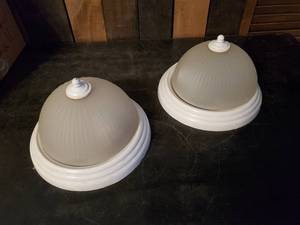 lot 61 image: 2 lightly used Ceiling Lamps&nbsp