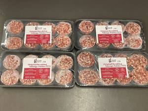 lot 150 image: Good & Gather Original Breakfast Sausage Patties 12 oz - 4 Trays