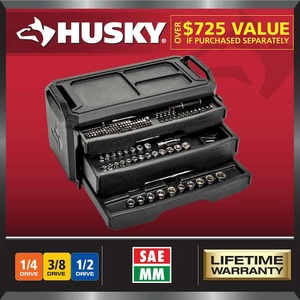 lot 41 image: Husky Mechanics Tool Set (280-Piece)