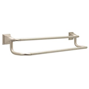 lot 99 image: Delta Everly 24 in. Wall Mount Double Towel Bar Bath Hardware Accessory in Brushed Nickel
