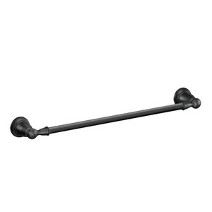 lot 100 image: MOEN Banbury 24 in. Towel Bar in Matte Black