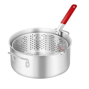 lot 133 image: FIRE RIOT 10QT Aluminum Pan & Basket Kit
